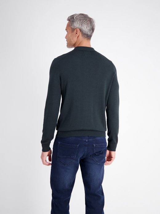 Herren Langarm-Poloshirt
