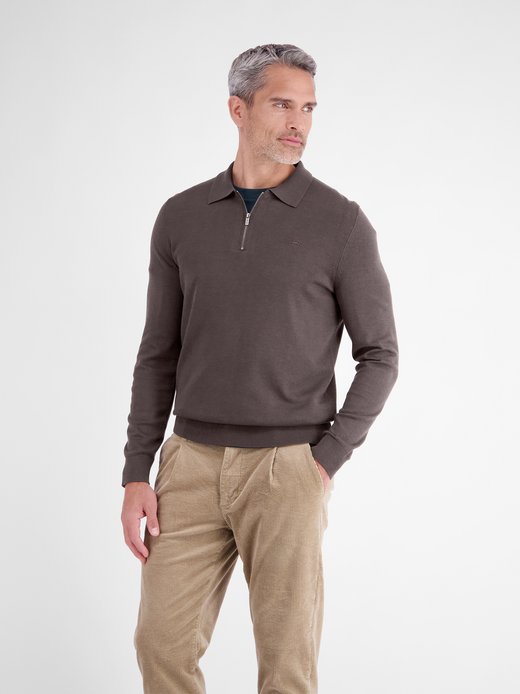 Herren Langarm-Poloshirt