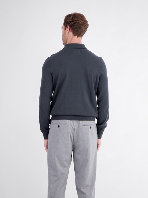 Herren Langarm-Poloshirt