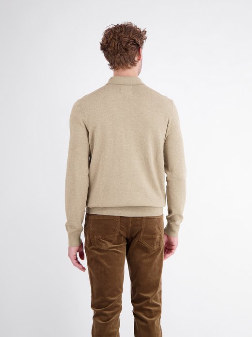 Herren Langarm-Poloshirt