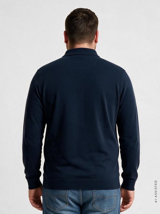 Herren Langarm-Poloshirt
