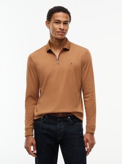 Herren Langarm-Poloshirt