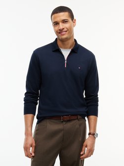 Herren Langarm-Poloshirt