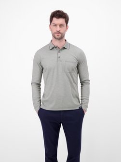 Herren Langarm-Poloshirt
