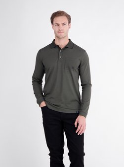 Herren Langarm-Poloshirt