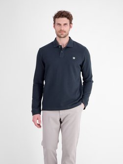 Herren Langarm-Poloshirt