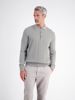 Herren Langarm-Poloshirt