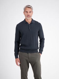 Herren Langarm-Poloshirt