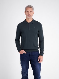Herren Langarm-Poloshirt