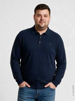 Herren Langarm-Poloshirt