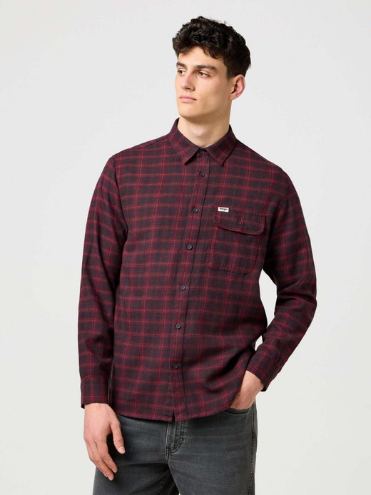 Herren Langarmhemd - 1 Pkt Flannel