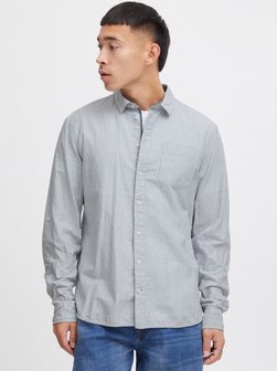 Artikelbild Herren Langarmhemd - BHSHIRT von BLEND in grau gestreift