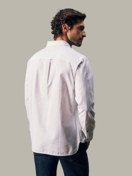 Herren Langarmhemd - Oxford Button Up