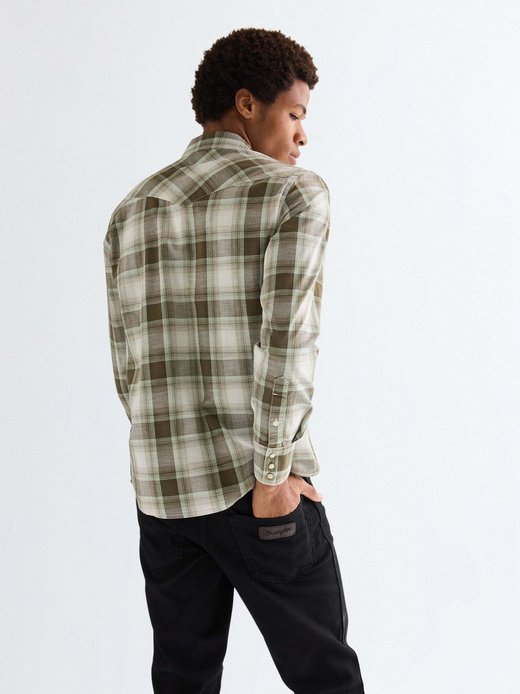 Herren Langarmhemd - Western