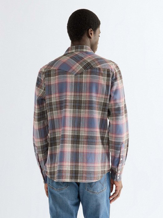 Herren Langarmhemd - Western