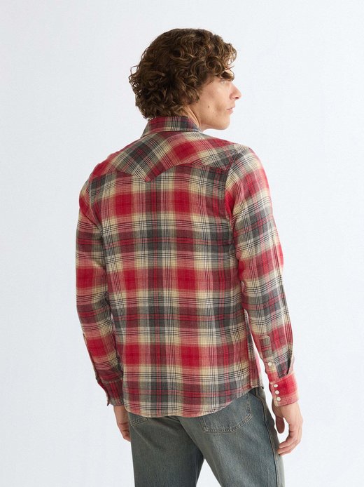 Herren Langarmhemd - Western