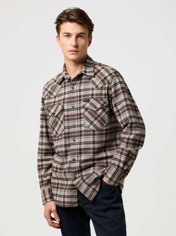 Herren Langarmhemd - Western