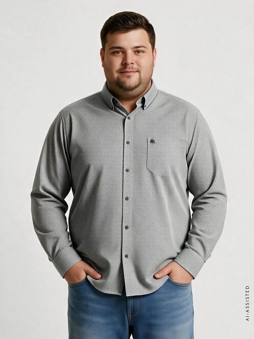 Herren Langarmhemd