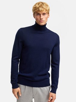 Herren Langarmshirt Rollkragen - KSJohannes merino roll neck knit