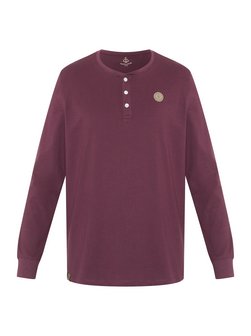 Artikelbild Herren Langarmshirt von Navigator in aubergine uni