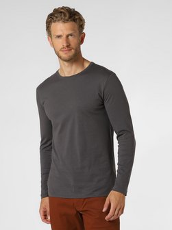 Artikelbild Herren Langarmshirt von Nils Sundström in anthrazit uni