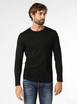 Artikelbild Herren Langarmshirt von Nils Sundström in schwarz uni