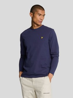 Artikelbild Herren Langarmshirt von Lyle & Scott in blau uni