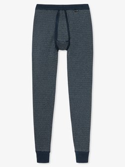 Herren Lange Unterhose  -  Feinripp Melange