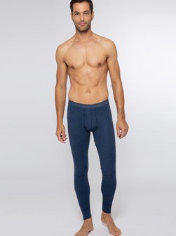 Herren Lange Unterhose Jeans Feinripp