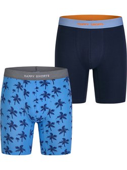 Artikelbild Herren Langer Boxer  -  Jersey Boxer Briefs von HAPPY SHORTS in mehrfarbig bedruckt