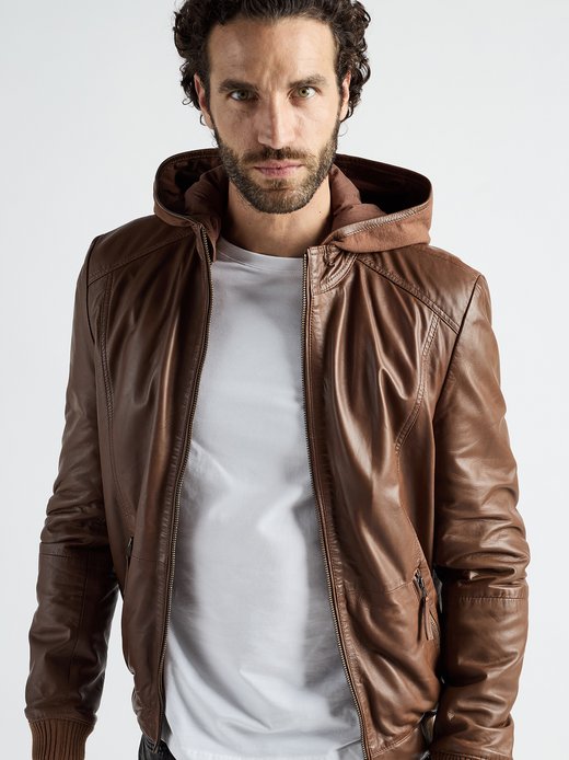 Herren Lederblouson