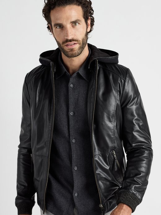 Herren Lederblouson