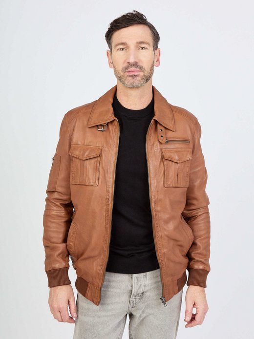 Herren Lederblouson