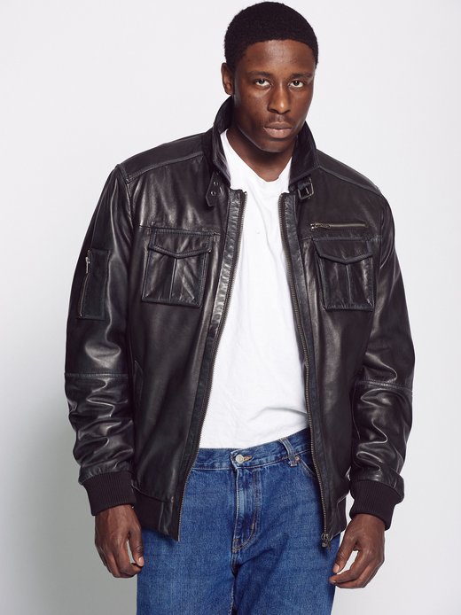 Herren Lederblouson