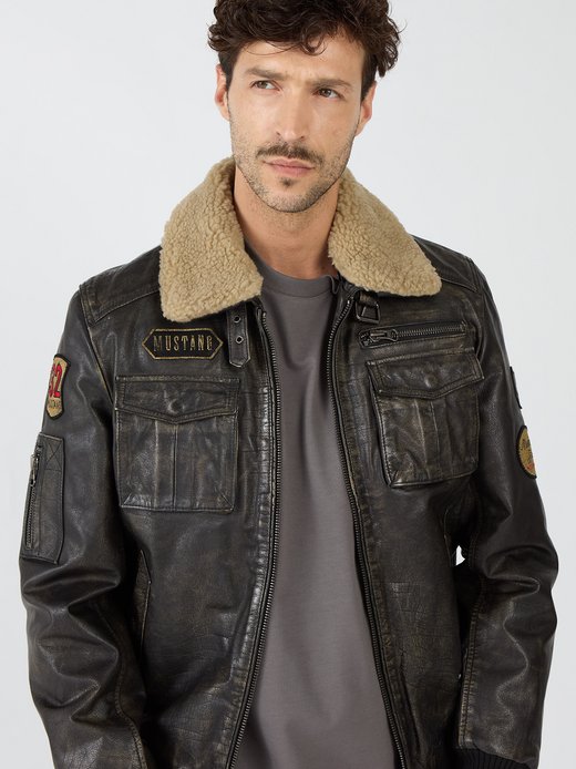 Herren Lederblouson