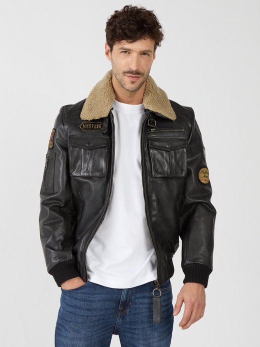 Herren Lederblouson