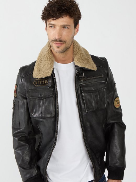 Herren Lederblouson