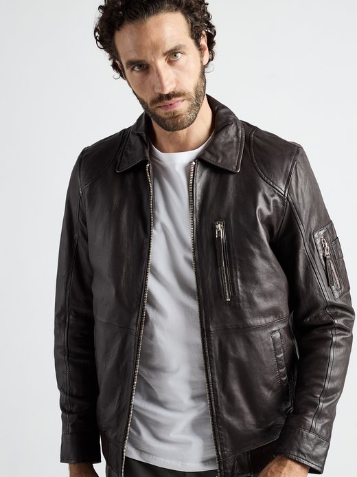 Herren Lederblouson