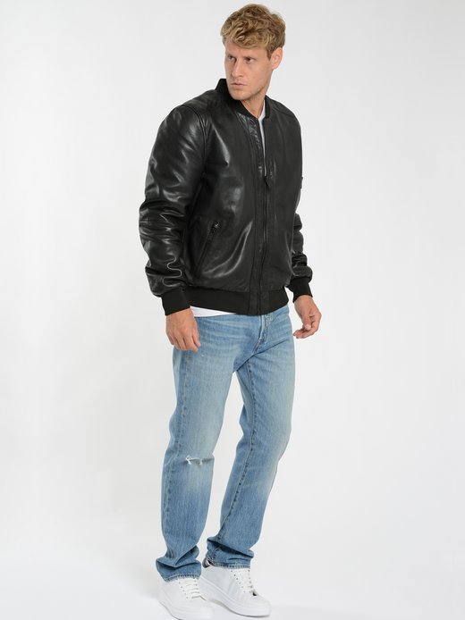 Herren Lederblouson