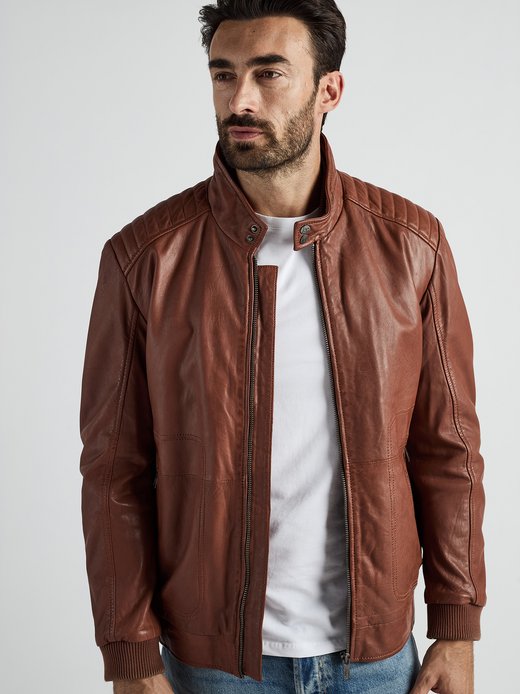 Herren Lederblouson