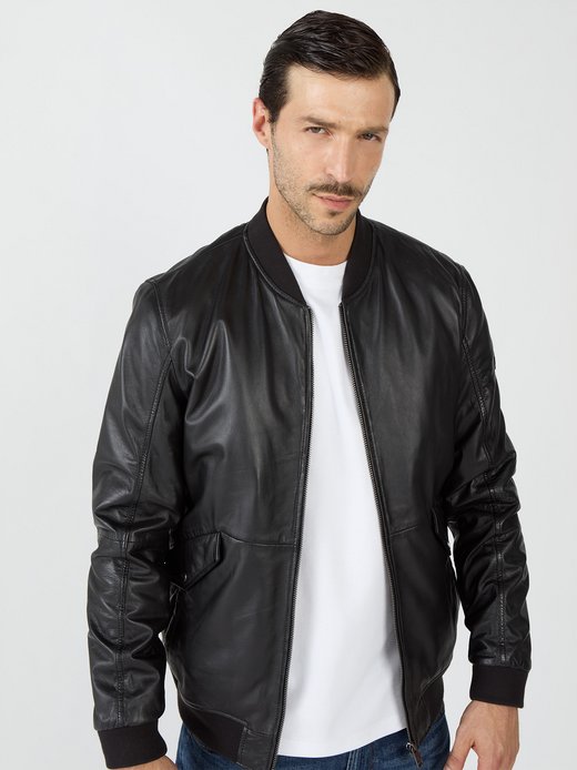 Herren Lederblouson