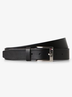 Artikelbild Herren Ledergürtel - New Aly von Tommy Hilfiger in schwarz uni