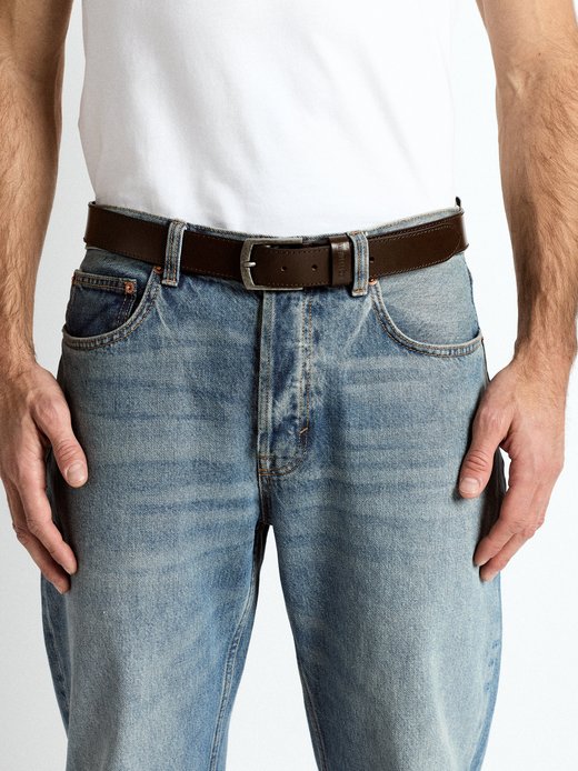 Herren Ledergürtel im 2er-Pack