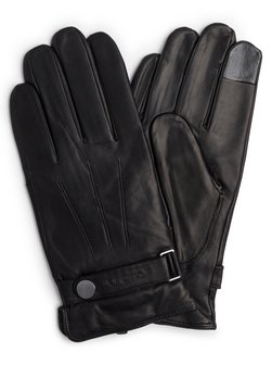 Artikelbild Herren Lederhandschuhe von Calvin Klein in schwarz uni