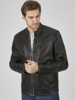 Artikelbild Herren Lederjacke - BUAPOLLO von Bugatti in schwarz uni