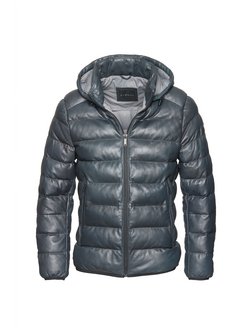 Artikelbild Herren Lederjacke - BUCLAUDIUS von Bugatti in blau uni