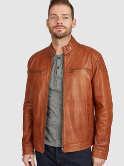 Artikelbild Herren Lederjacke - BUFILIPPO von Bugatti in cognac uni