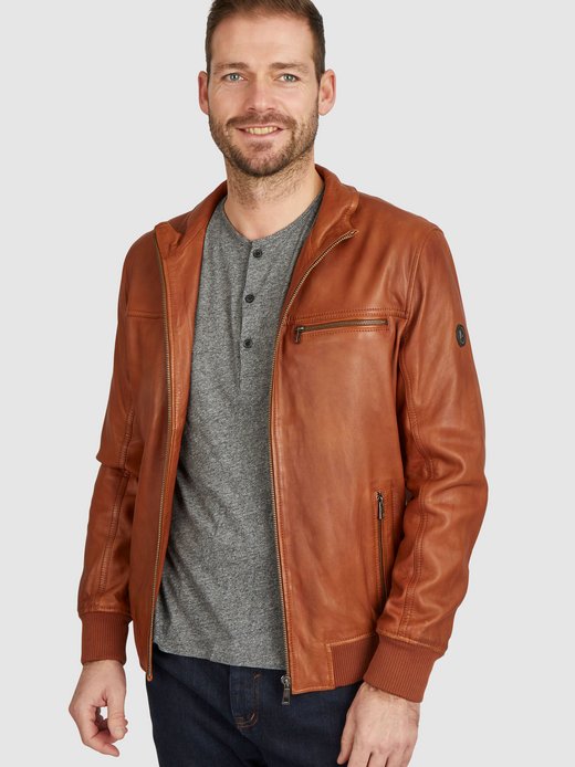 Herren Lederjacke - BULEONARDO