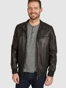 Herren Lederjacke - BULEONARDO