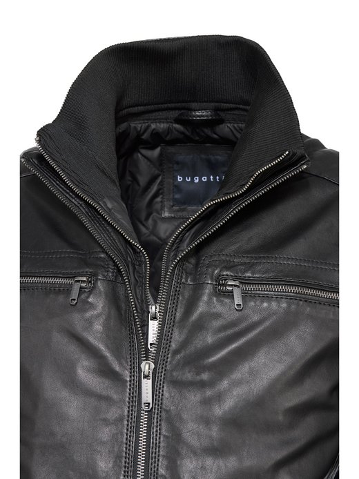 Biker Lederjacke Lederjacke Bugatti Herren Biker Lederjacke Otto